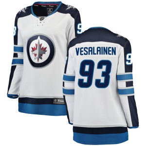 Women's Kristian Vesalainen Winnipeg Jets Breakaway Away Jersey - White