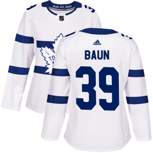 Women's Kyle Baun Toronto Maple Leafs Authentic 2018 Stadium Series Jersey - White