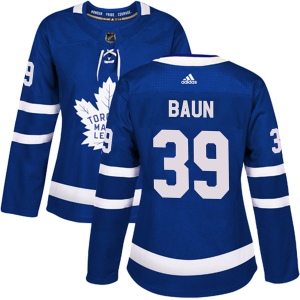 Women's Kyle Baun Toronto Maple Leafs Authentic Home Jersey - Blue