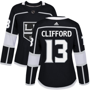 Women's Kyle Clifford Los Angeles Kings Authentic Home Jersey - Black