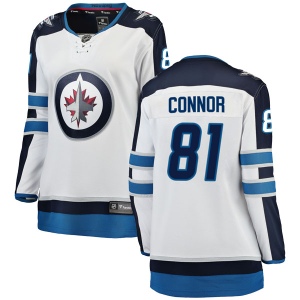 Women's Kyle Connor Winnipeg Jets Breakaway Away Jersey - White