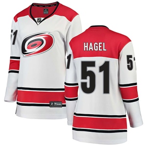 Women's Kyle Hagel Carolina Hurricanes Breakaway Away Jersey - White