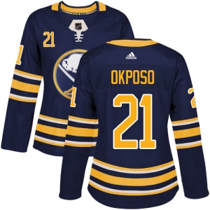 Women's Kyle Okposo Buffalo Sabres Authentic Home Jersey - Navy Blue