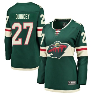 Women's Kyle Quincey Minnesota Wild Breakaway Home Jersey - Green