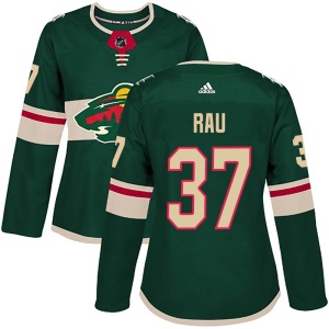 Women's Kyle Rau Minnesota Wild Authentic Home Jersey - Green