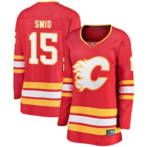 Women's Ladislav Smid Calgary Flames Breakaway Alternate Jersey - Red