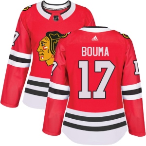 Women's Lance Bouma Chicago Blackhawks Authentic Home Jersey - Red