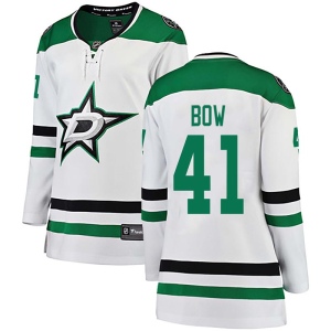 Women's Landon Bow Dallas Stars Breakaway Away Jersey - White