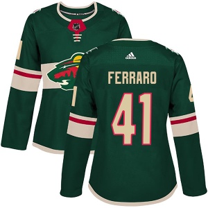 Women's Landon Ferraro Minnesota Wild Authentic Home Jersey - Green