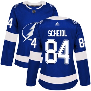 Women's Lane Scheidl Tampa Bay Lightning Authentic Home Jersey - Blue