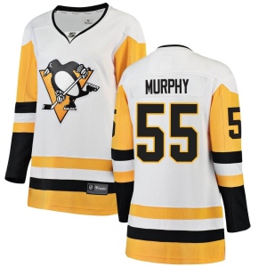 Women's Larry Murphy Pittsburgh Penguins Breakaway Away Jersey - White