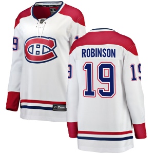 Women's Larry Robinson Montreal Canadiens Breakaway Away Jersey - White