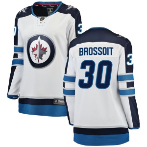 Women's Laurent Brossoit Winnipeg Jets Breakaway Away Jersey - White