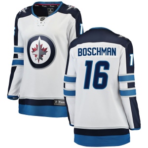 Women's Laurie Boschman Winnipeg Jets Breakaway Away Jersey - White