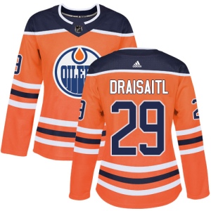 Women's Leon Draisaitl Edmonton Oilers Authentic Home Jersey - Orange