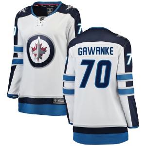 Women's Leon Gawanke Winnipeg Jets Breakaway Away Jersey - White