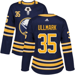 Women's Linus Ullmark Buffalo Sabres Authentic Home Jersey - Navy Blue