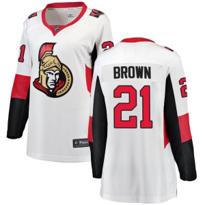 Women's Logan Brown Ottawa Senators Breakaway Away Jersey - White