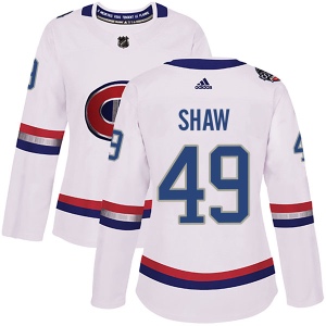 Women's Logan Shaw Montreal Canadiens Authentic 2017 100 Classic Jersey - White