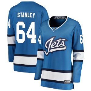 Women's Logan Stanley Winnipeg Jets Breakaway Alternate Jersey - Blue