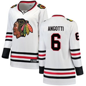 Women's Lou Angotti Chicago Blackhawks Breakaway Away Jersey - White