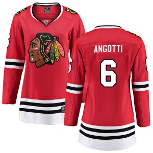 Women's Lou Angotti Chicago Blackhawks Breakaway Home Jersey - Red