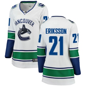 Women's Loui Eriksson Vancouver Canucks Breakaway Away Jersey - White