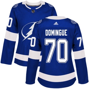 Women's Louis Domingue Tampa Bay Lightning Authentic Home Jersey - Blue