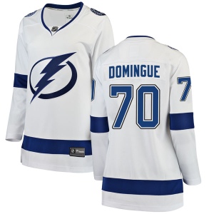 Women's Louis Domingue Tampa Bay Lightning Breakaway Away Jersey - White