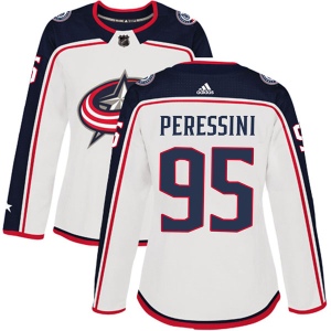 Women's Lucas Peressini Columbus Blue Jackets Authentic Away Jersey - White