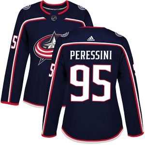 Women's Lucas Peressini Columbus Blue Jackets Authentic Home Jersey - Navy