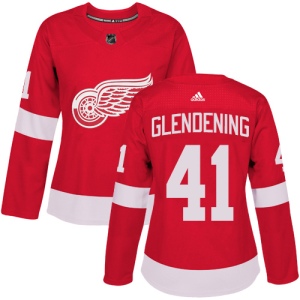 Women's Luke Glendening Detroit Red Wings Authentic Home Jersey - Red