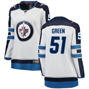 Women's Luke Green Winnipeg Jets Breakaway Away Jersey - White