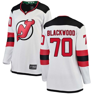 Women's MacKenzie Blackwood New Jersey Devils Breakaway Away Jersey - White