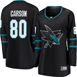 Women's Macauley Carson San Jose Sharks Breakaway Alternate Jersey - Black