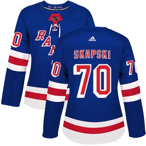 Women's Mackenzie Skapski New York Rangers Authentic Home Jersey - Royal Blue