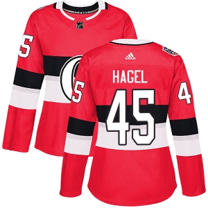 Women's Marc Hagel Ottawa Senators Authentic 2017 100 Classic Jersey - Red