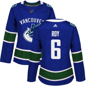 Women's Marc-Olivier Roy Vancouver Canucks Authentic Home Jersey - Blue