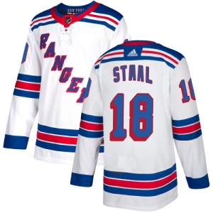 Women's Marc Staal New York Rangers Authentic Away Jersey - White