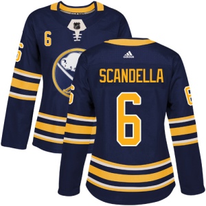 Women's Marco Scandella Buffalo Sabres Authentic Home Jersey - Navy Blue