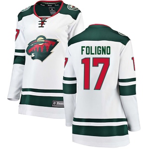 Women's Marcus Foligno Minnesota Wild Breakaway Away Jersey - White