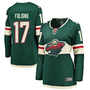 Women's Marcus Foligno Minnesota Wild Breakaway Home Jersey - Green