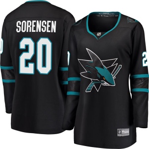 Women's Marcus Sorensen San Jose Sharks Breakaway Alternate Jersey - Black