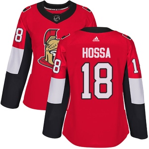 Women's Marian Hossa Ottawa Senators Authentic Home Jersey - Red