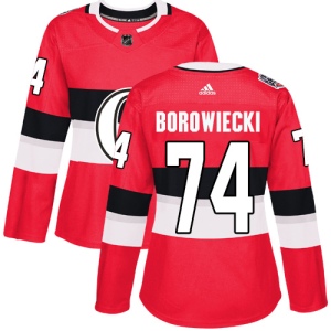 Women's Mark Borowiecki Ottawa Senators Authentic 2017 100 Classic Jersey - Red