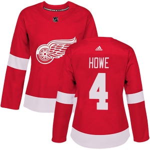 Women's Mark Howe Detroit Red Wings Authentic Home Jersey - Red