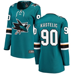 Women's Mark Kastelic San Jose Sharks Breakaway Home Jersey - Teal