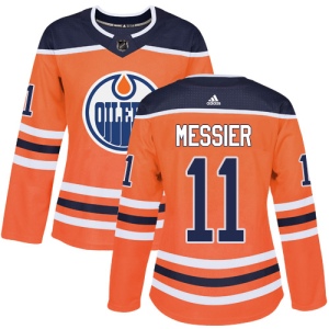 Women's Mark Messier Edmonton Oilers Authentic Home Jersey - Orange