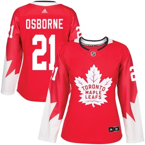 Women's Mark Osborne Toronto Maple Leafs Authentic Alternate Jersey - Red