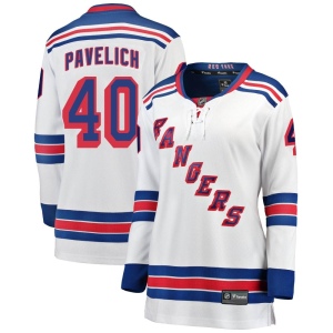 Women's Mark Pavelich New York Rangers Breakaway Away Jersey - White